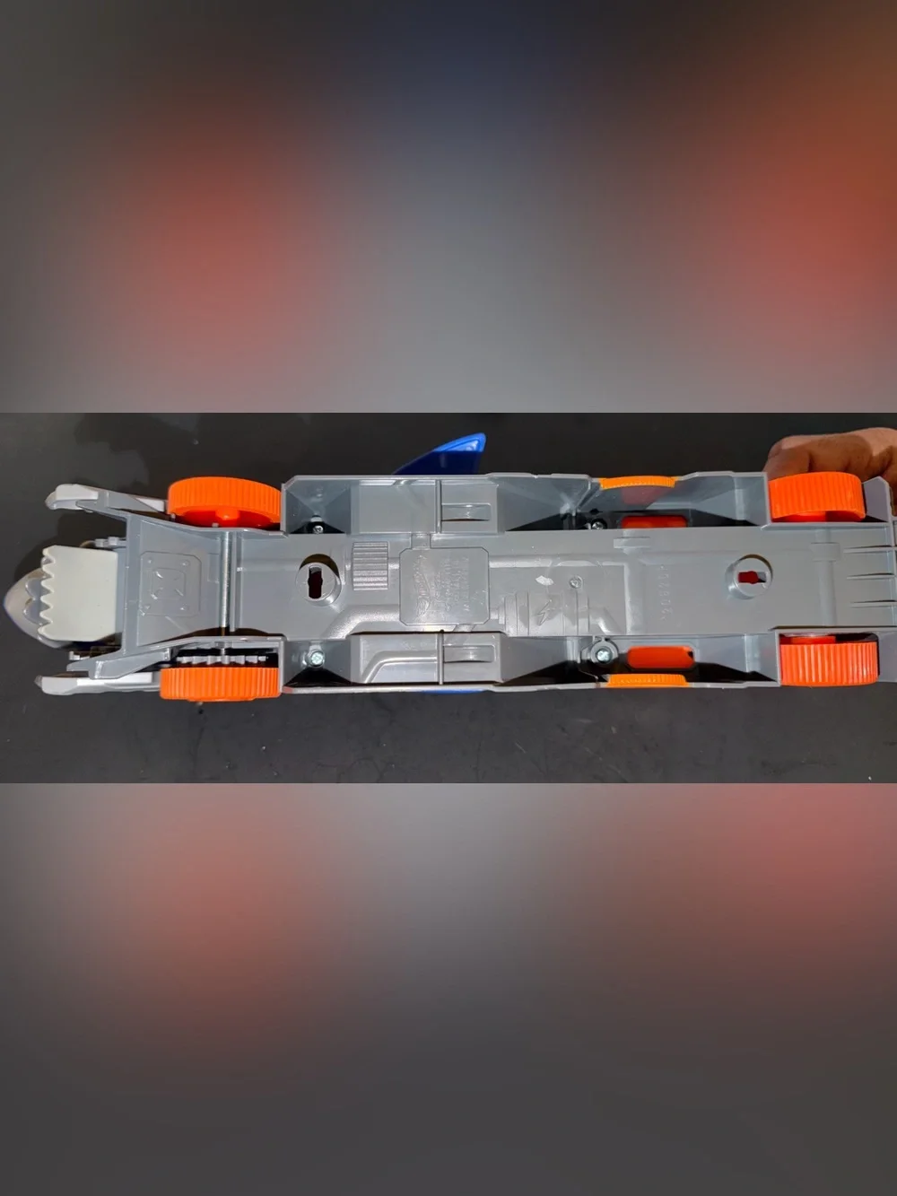 Hot Wheels Shark Chomp Transporter GVG36 Blue Orange 2021 INCOMPLETE No Car